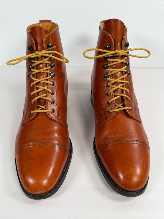 Vintage Grenson Men’s Cap Toe Leather Boots Size 9.5 B (UK 8.5E) Made In England main image 14